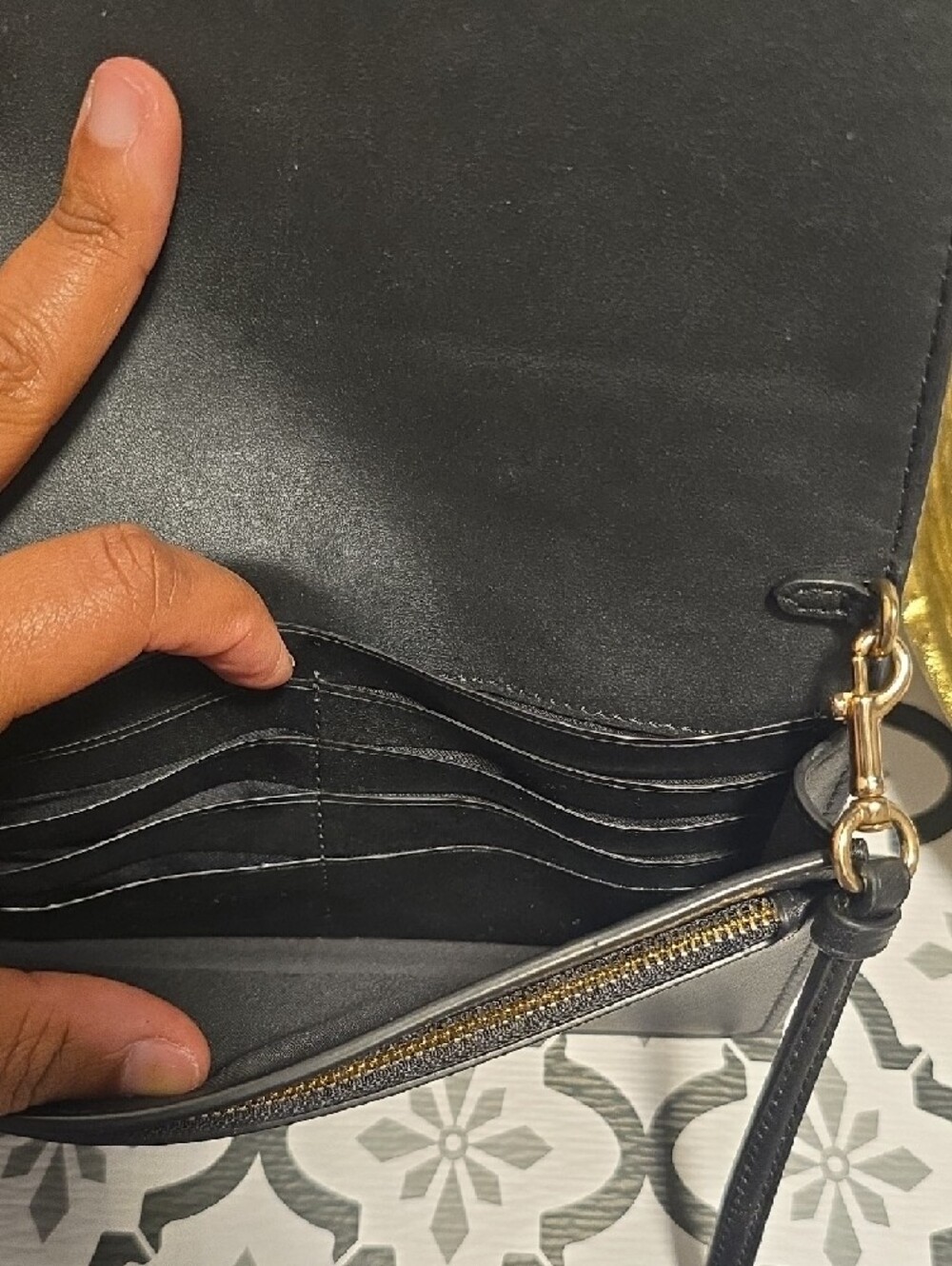 Coach Brown Signature Canvas Crossbody with Black Leather Trim - Picture 3 of 8